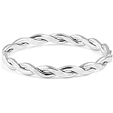 Harmony Braided Stacking Ring | Gold Statement Ring | Gold-Filled for Women | Simple and Elegant | Minimalist Jewelry | Waterproof Everyday Wear | Stacking Ring | Handmade