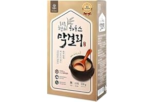 CAINCOSMETIC Whole Grain Brown Rice House Makgeolli Kit, DIY Korean Rice Wine, 18.69oz (530g), Makes 5 Bottles