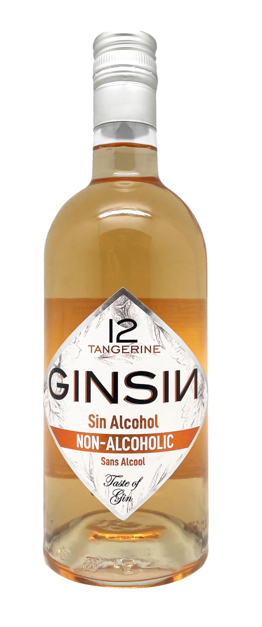 Ginsin Tangerine 0.0% 70cl,Alcohol Free Gin Alternative Non Alcoholic Spirit