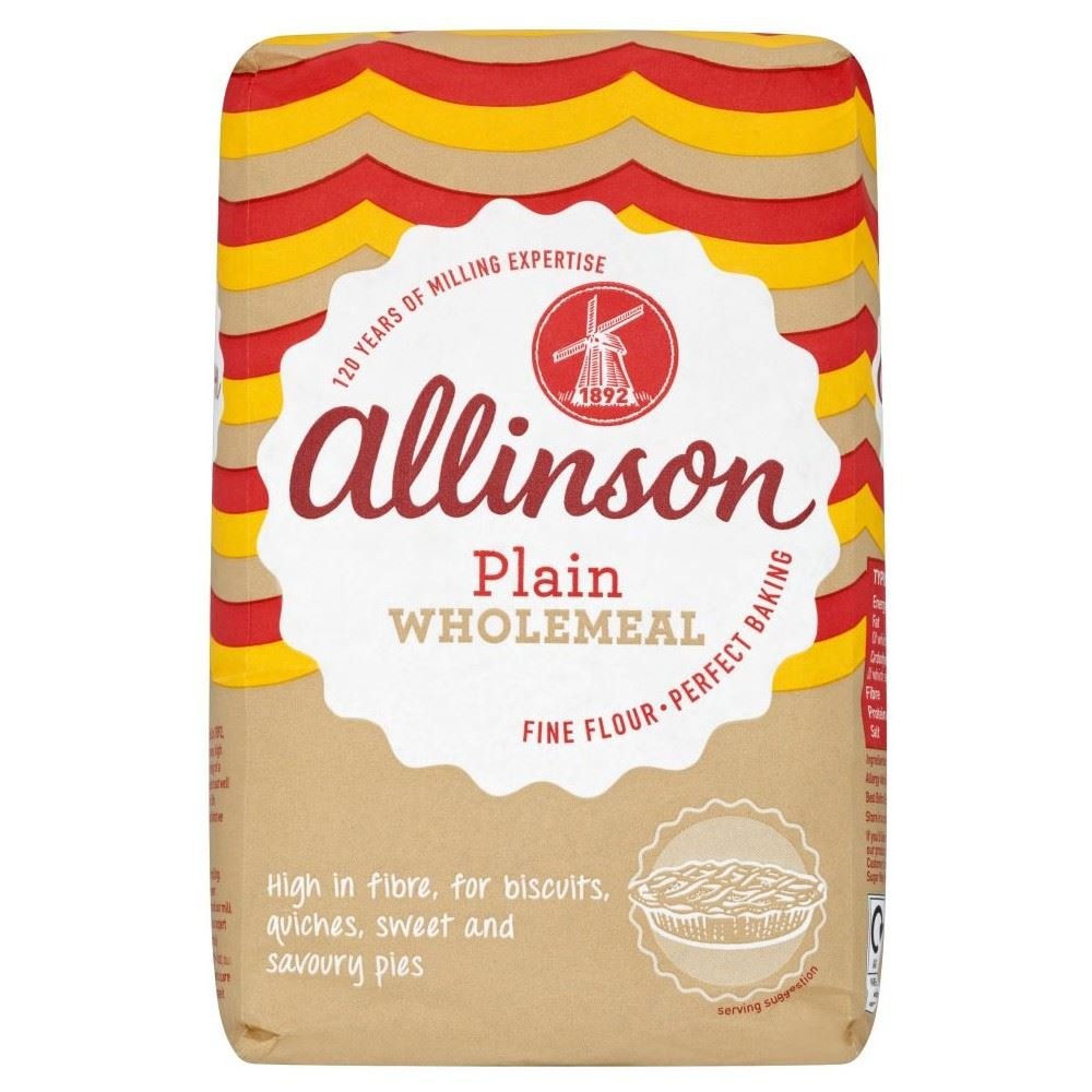 Allinson Plain Wholemeal Flour (1.5Kg) Pack of 6
