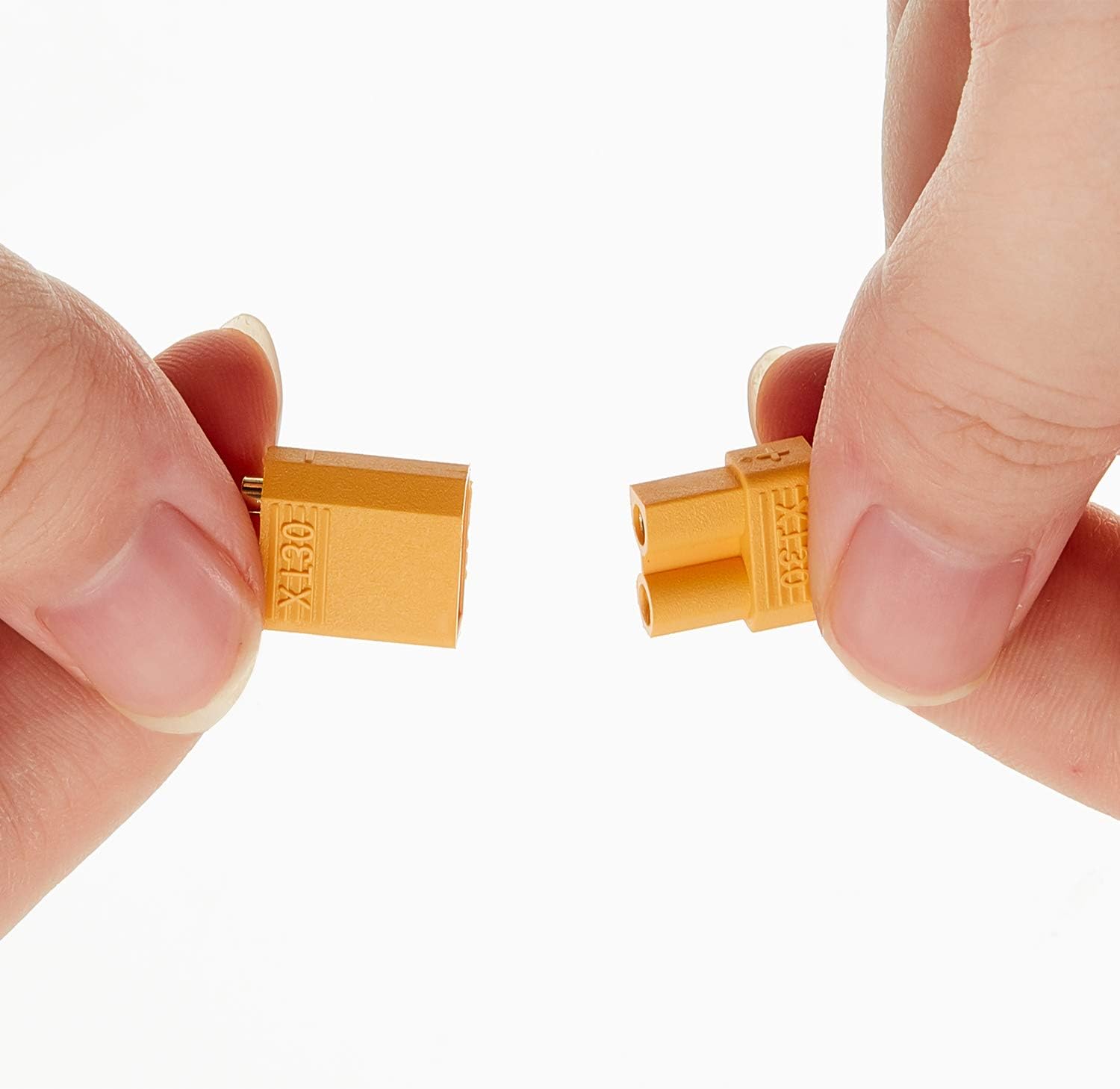 20 Pairs XT30 Connectors Male and Female Connectors Plugs with 2 Pieces Shrink Tubing for RC Battery: Toys & Games