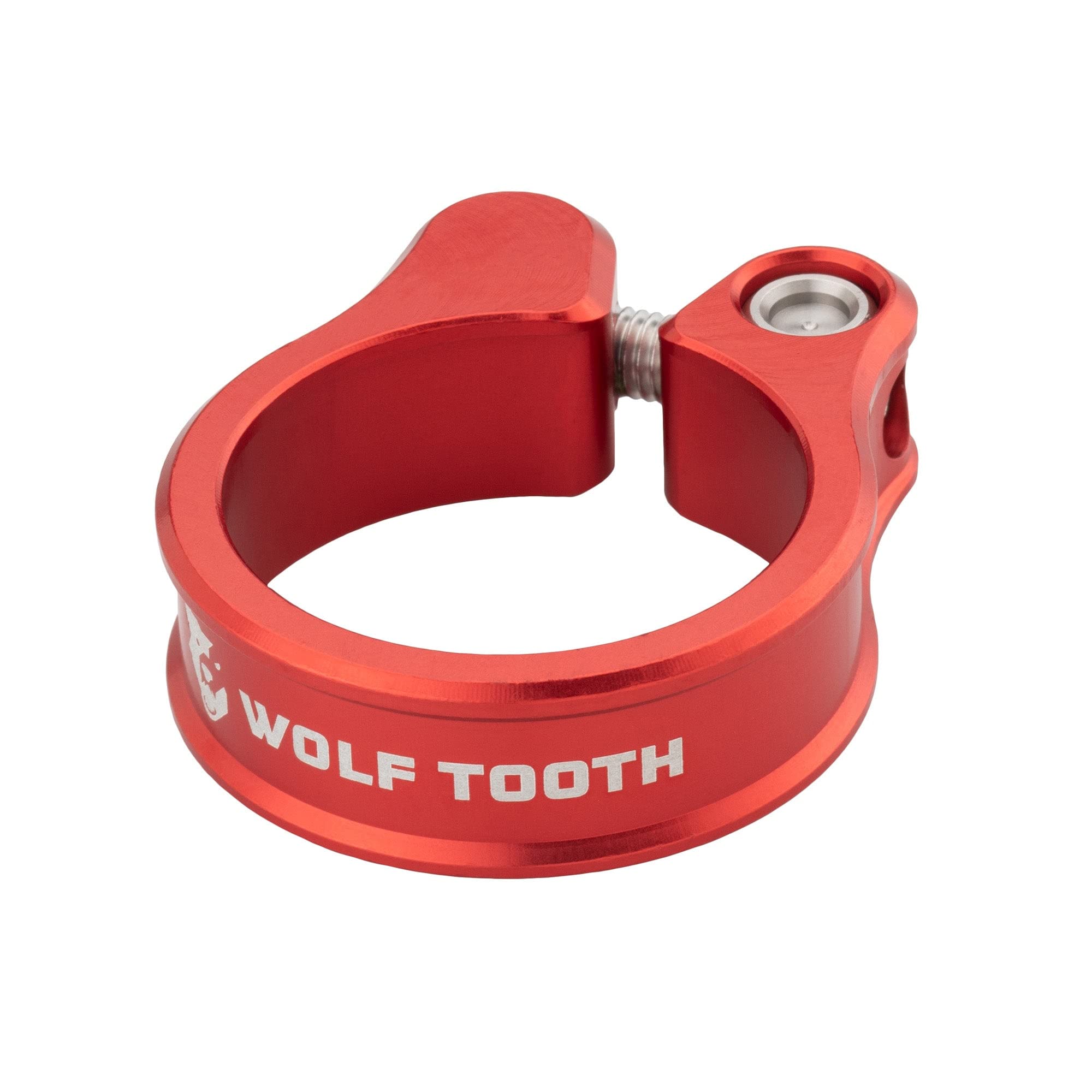 Wolf Tooth | Seatpost Clamp 28.6mm | Red | Customisable Bike Accessories and Components Precision Engineered