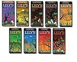 Lily's Chocolate Sampler 9 Pack (1 of each),(Original, Coconut, Crispy Rice,Almond, Creamy Milk,Salted Almond& Milk,Extra Dark,Blood Orange, Sea Salt)