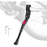 LEGLO Bike Kickstand for Adult Bikes, 22-26 in, 700C, Adjustable Aluminum | Side Stand Parks Mountain and Road Rides on a Wide, Non-Slip Rubber Foot - Stays Steady on Grass, Gravel, or Uneven Pavement