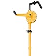 OEMTOOLS 24470 Rotary Barrel Pump, Polypropylene Drum Hand Pump for Water-Based Solutions, 55 Gallon Water Barrel Pump, Chemical Barrel Pump, Fast Flow Rate