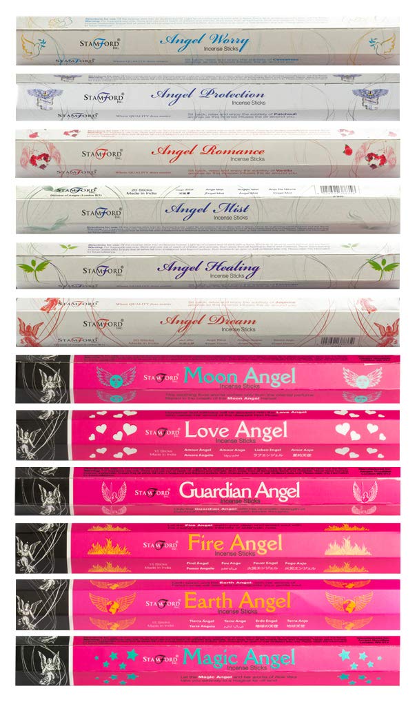 Stamford 37337 Angel Variety Set Incense Sticks - 12 Packs x 20 Sticks