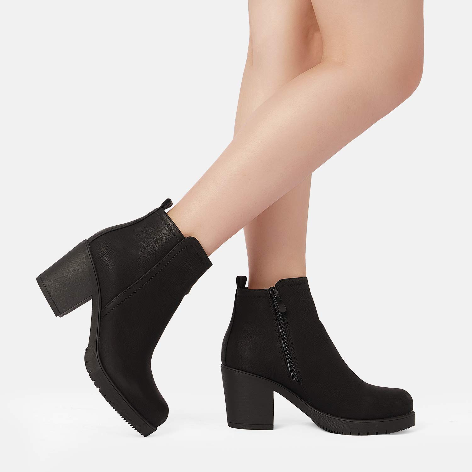 Chunky Heel Ankle Boots