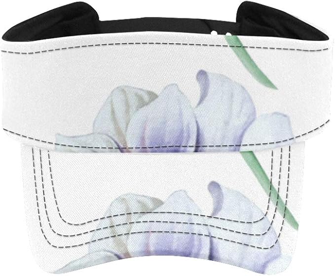 JIUCHUAN Sun Visor Hat Set Flowers Gladiolus Tulip Rose