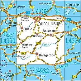 L4332 Quedlinburg Topographische Karte 1:50000: DTK50 Sachsen-Anhalt L4332 Quedlinburg Topographische Karte 1:50000: DTK50 Sachsen-Anhalt