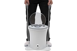 VPABES Manual Clothes Dryer Portable Mini Dryer for Clothes, Foot Powered Compact Spin Dryer Machine, Non Electric Laundry Dryer for RV, Camping, School, Apartment, Dorm(White)