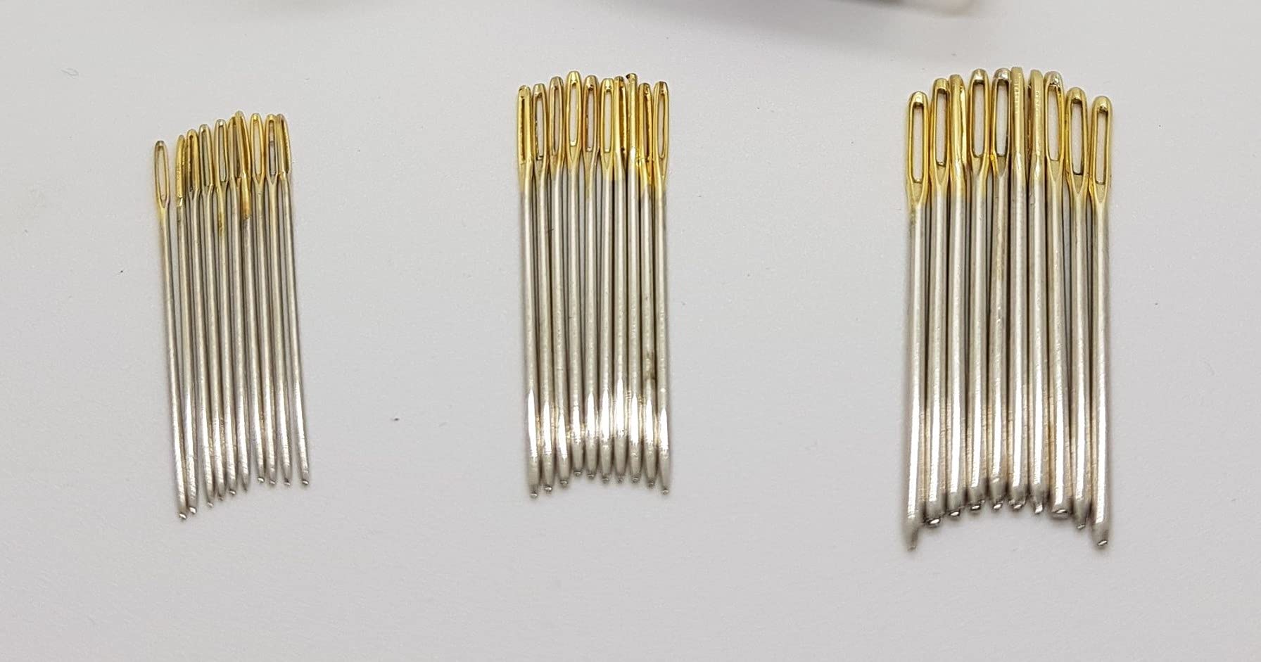 Cross Stitch Needles Sizes 22 24 26 Set of 30 Gold Tail Embroidery Tapestry