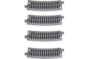 Kato USA Model Train Products Unitrack, 315mm (12 3/8") Radius 15-Degree Curve Track (4-Piece)