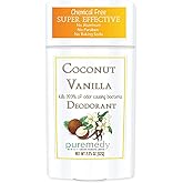 Puremedy - Natural Deodorant (Coconut Vanilla), For Sensitive Skin, No Aluminum, No Baking Soda, No Parabens, No Chemicals, 2.25 oz