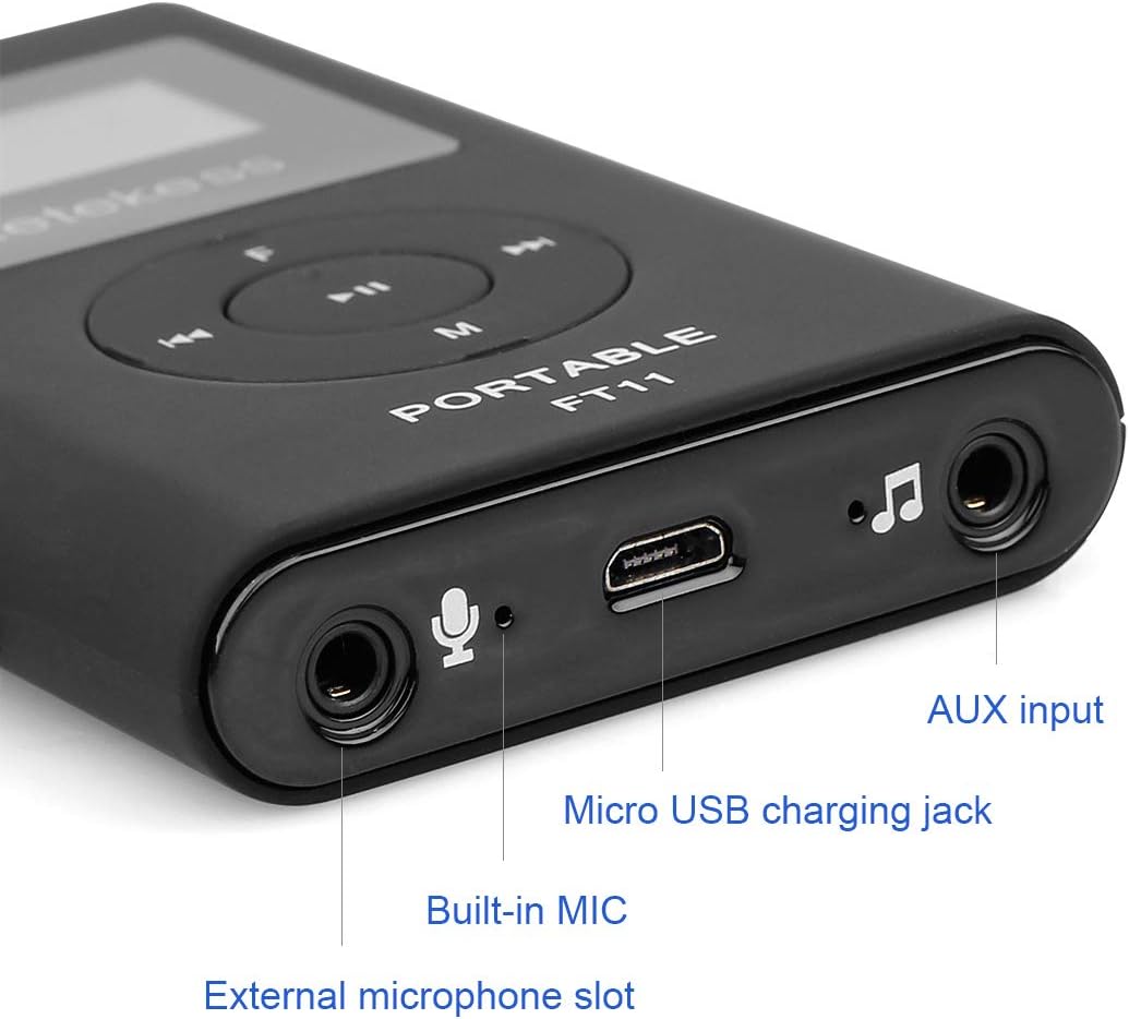 Retekess FT11 0.3W Portable FM Transmitter,Mini Radio Stereo Station,Support TF Card and AUX Input,2000mAh Rechargeable FM Broadcast Transmitter for Drive-in Church School Tour Guide Home Outdoor: Musical Instruments