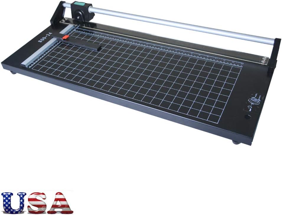US Stock - 24 Inch Manual Precision Rotary Paper Trimmer, Sharp Photo Paper Cutter, Rotary Paper Cutter Trimmer : Office Products