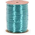 Amazon.com: Berwick Offray Pearlized Teal Blue Raffia Ribbon, 1/4 ...