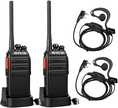 Retevis RT24 PMR446 Walkie Talkie Two Way Radio 16 Channels USB Charger