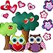 ARTIKA Owl Themed Kids Sewing Kit with Booklet, Stencil & Travel Case