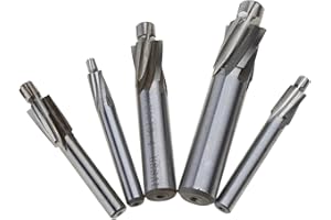 Counterbore End Mill 5PCS M3 M4 M5 M6 M8 H.S.S. Straight Shank Cutter Abrasion Resistance Stainless Steel Tools 5 PieceH.S.S.