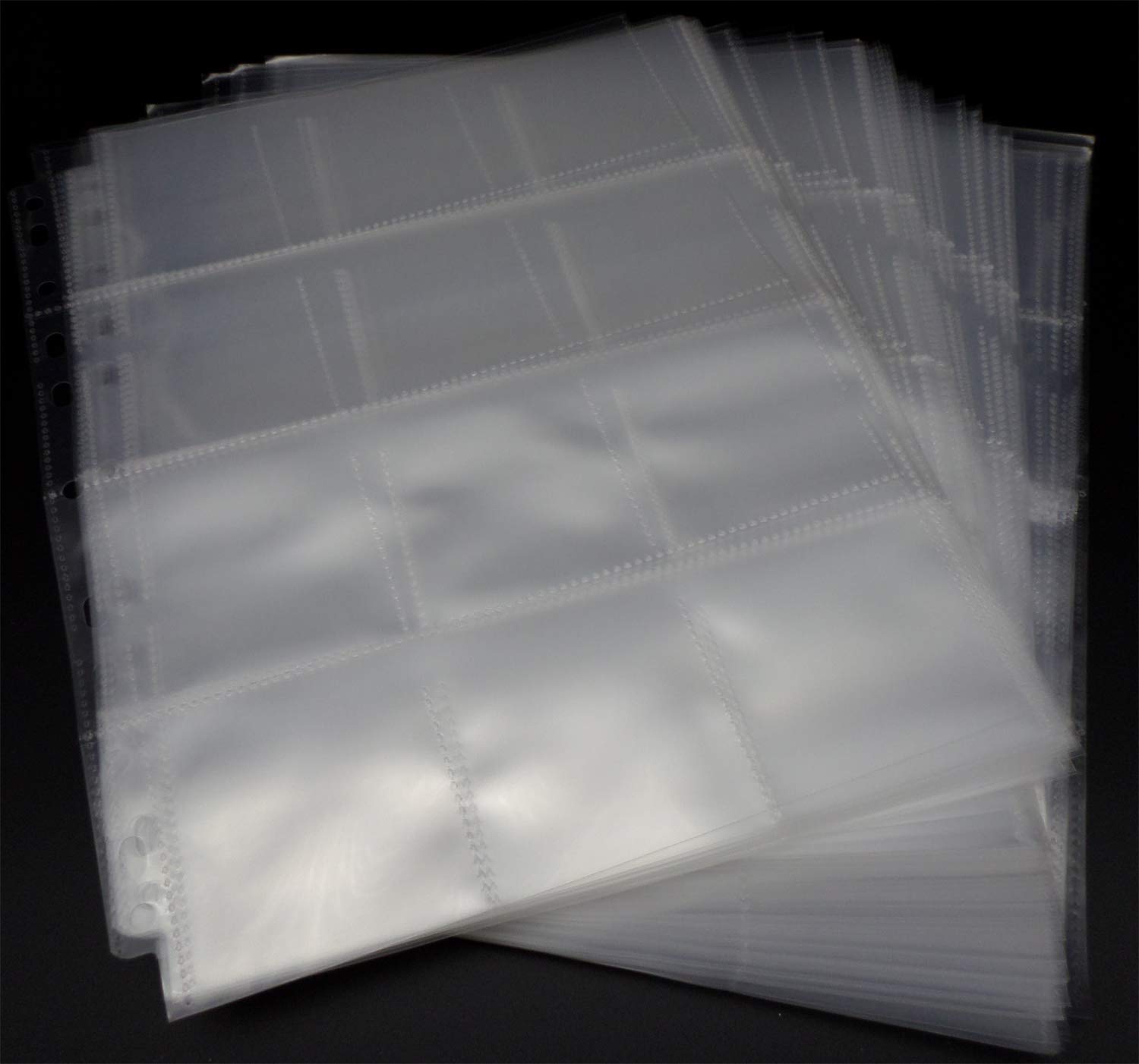 docsmagic.de 100 12-Pocket Pages - Sticker - Square Cards - 11-Hole