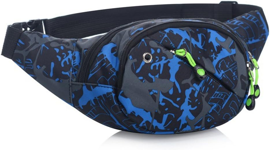 Waterproof Fanny Pack for Travel Hiking Holiday Money Hip Bag for Men Women, Blue - Image 3