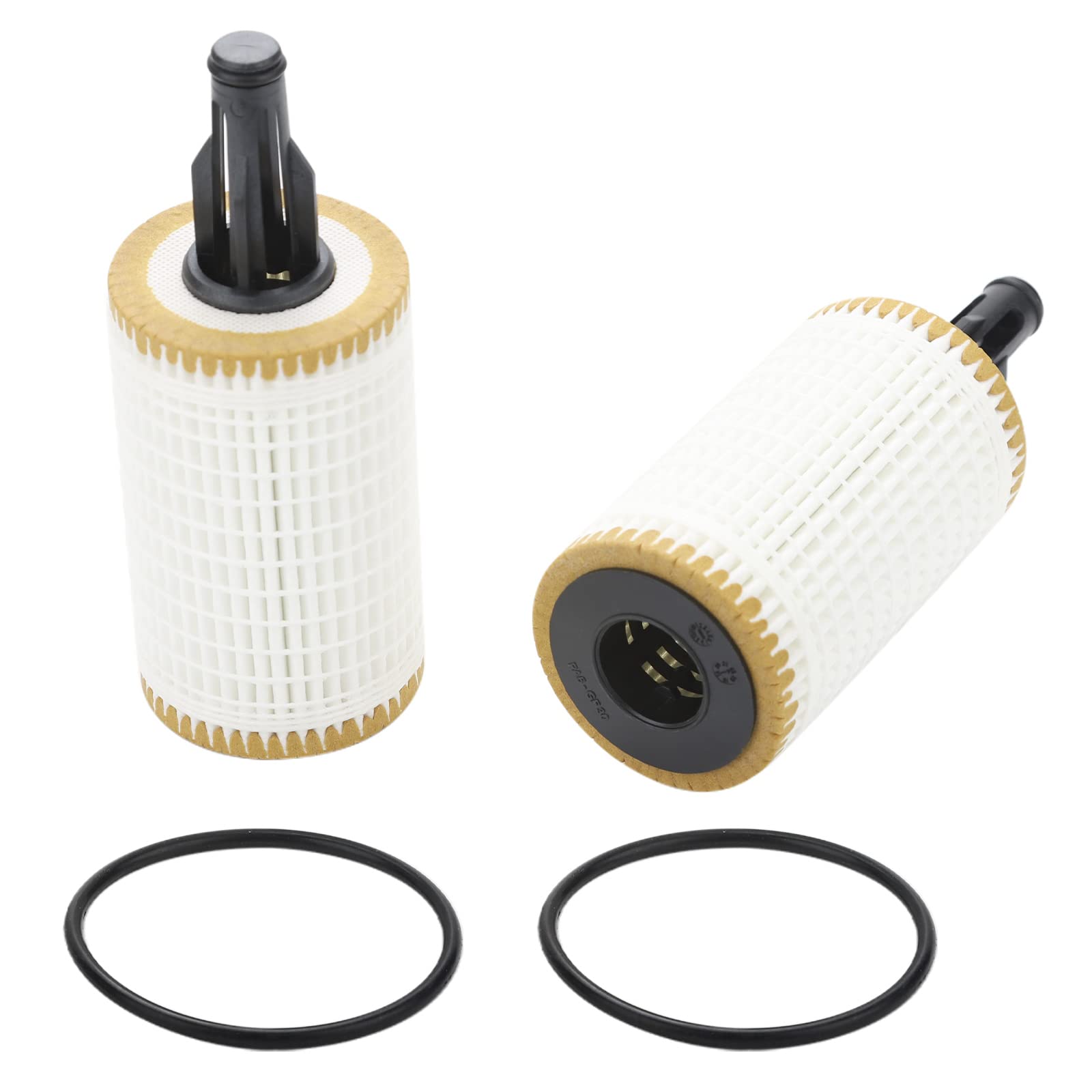 Photo 1 of 2 Pcs Engine Oil Filter Compatible With Mercedes-Benz Vehicle C, CLS, E, CLE, S, ML, SL Series, Replace #2761800009, HU7025z, OX814D, L394