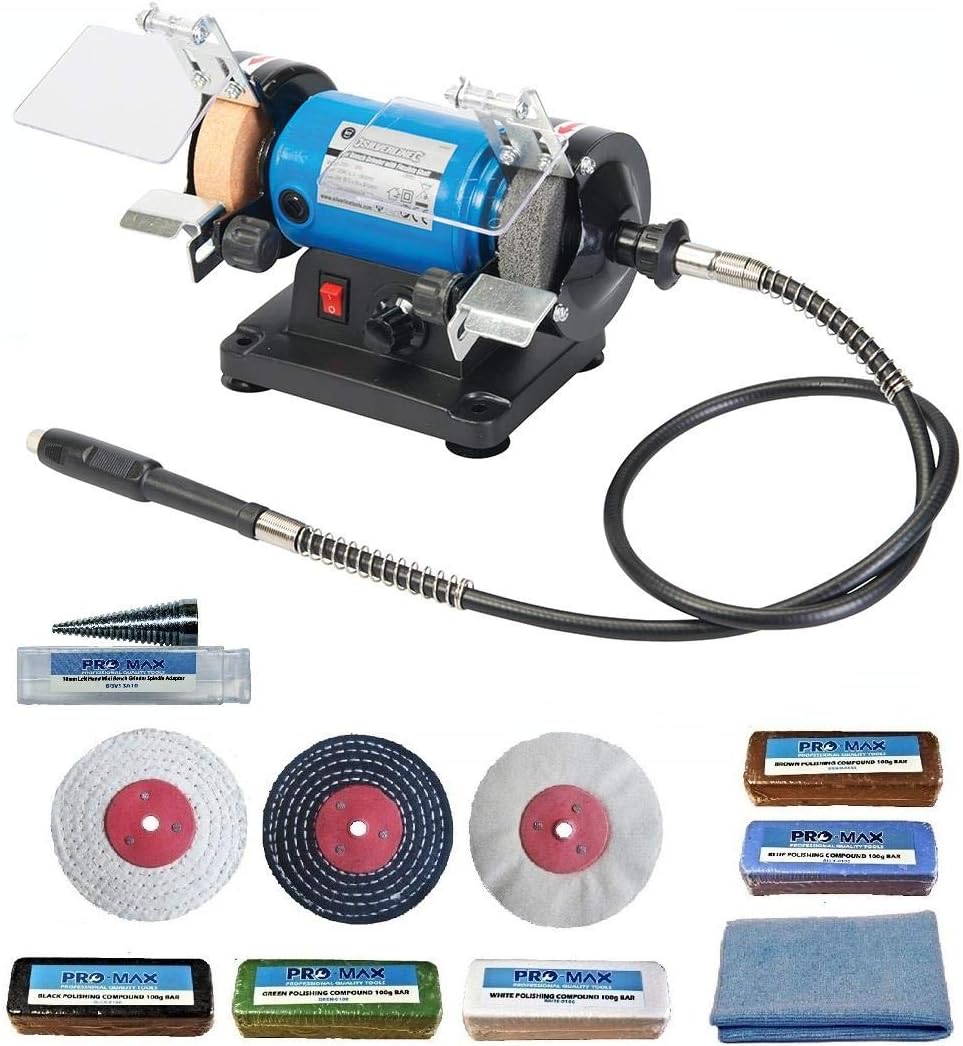 Super Saturday 3 quot 120W Mini Bench Grinder Polisher With Pro Max 3