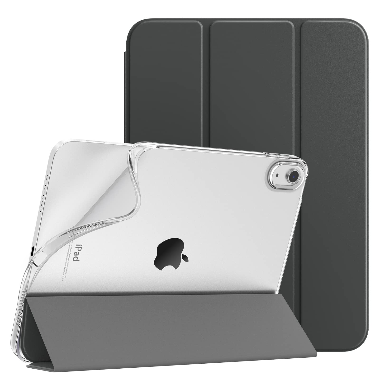 TiMOVO Case for iPad (A16) 11th Generation 11 Inch 2025, iPad 10th Generation Case 10.9 Inch 2022, Slim Soft TPU Translucent Frosted Back Cover for 11th/10th Gen, Auto Wake/Sleep - Space Gray — image 1