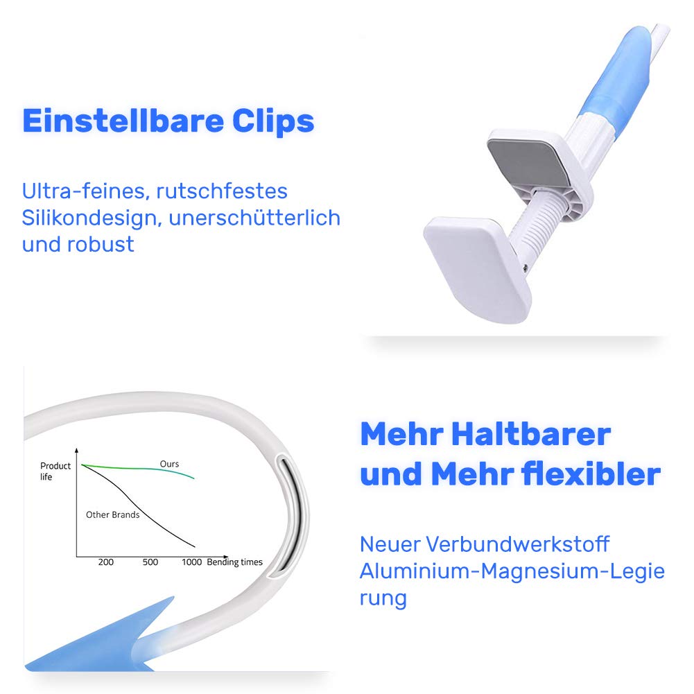 Baby Kamera Halterung von CalMyotis, Universal Baby Monitor Halter,babyphone, Regal Flexible Kamera, Kompatibel mit den meisten Baby Kameras Oder Sprechanlagen (Blau)