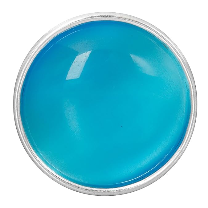 Andido Chunk 18 mm Cateye türkies für Chunks Armband Druckknopf Click Button NC0079-12AF