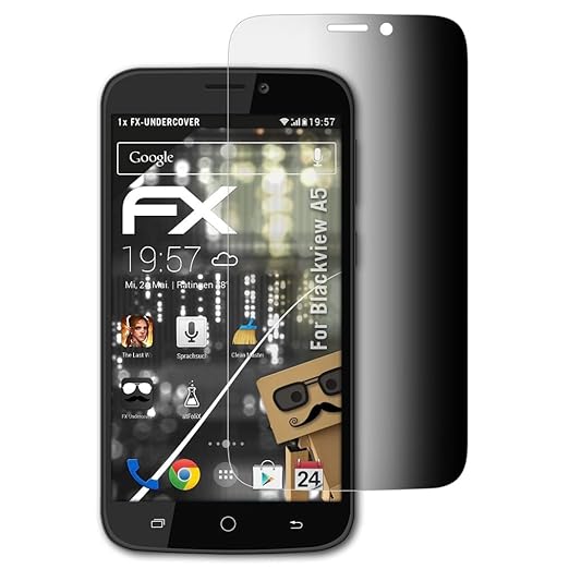 atFolix Blickschutzfilter für Blackview A5 Blickschutzfolie, 4-Wege Sichtschutz FX Schutzfolie