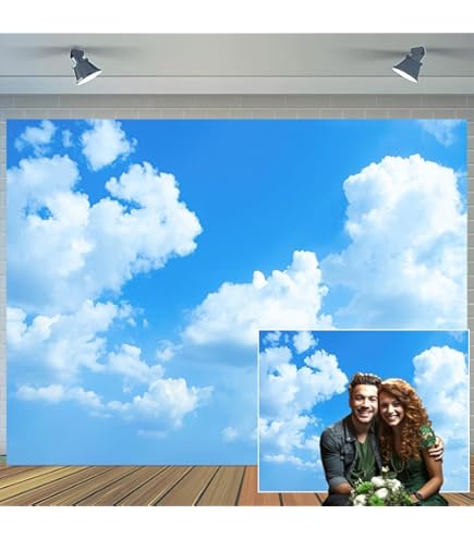 Blue Sky White Cloud Background Stock Photo - Image Of Beautiful - View #2
