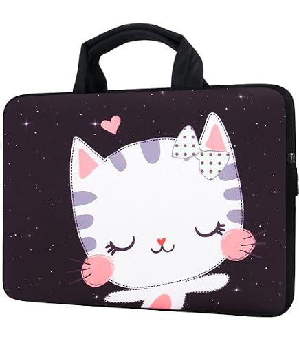 15.6 Inch Laptop Sleeve Case With Handle - Neoprene, Waterproof, Mermaid Scale Design - View #6
