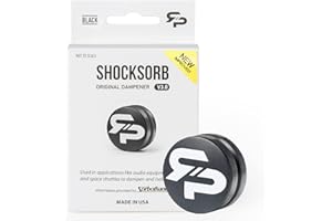 RTP Tennis Racket Vibration Dampener - ShockSorb Original or Ultrasoft V3 The Only Dampener Made for Pain Relief - Handcrafted with Patented Material Sorbothane Made in USA - 1 Pack Limited Warranty