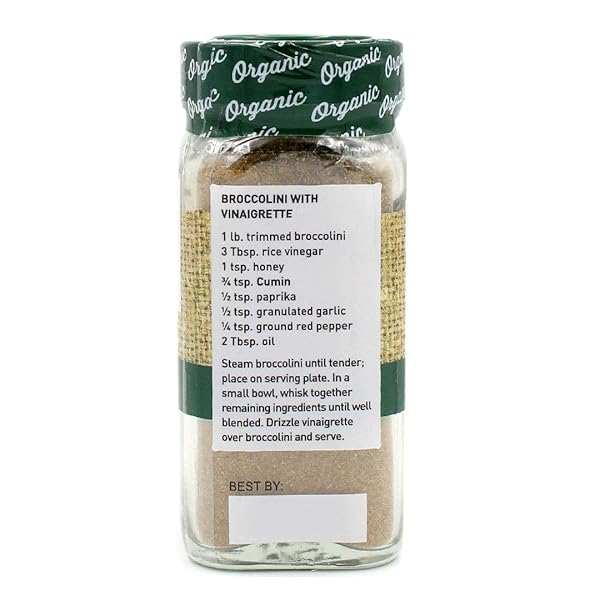 SPICE HUNTER CUMIN, GROUND, ORGANIC, 1.5-OUNCE JAR
