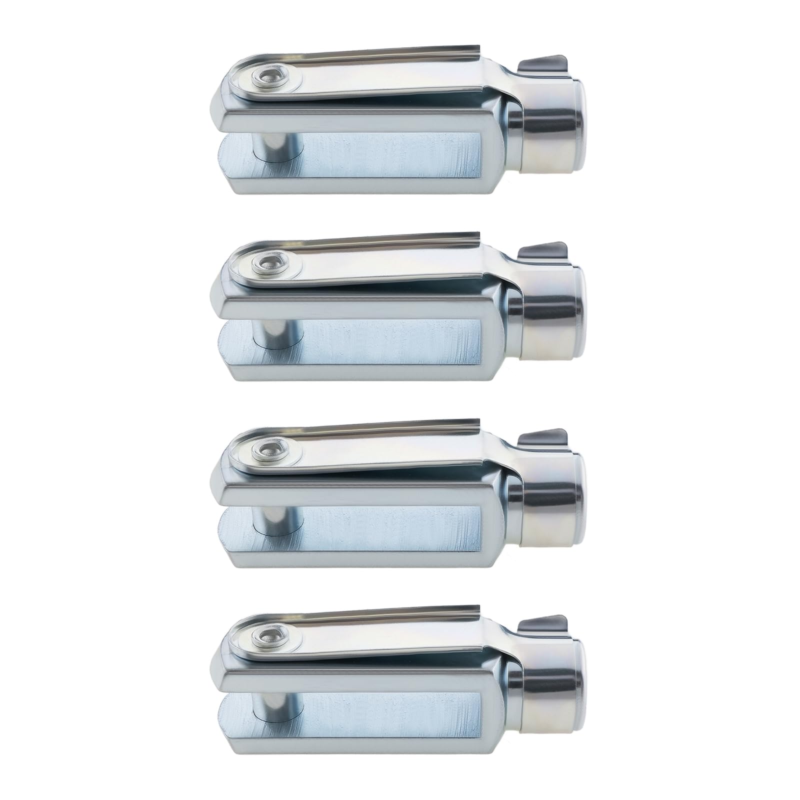 Be In Your Mind 4Pcs M6 Clevis Fork Long with Spring Pin Right Hand Thread Air Cylinder Rod Clevis End Female Thread Y Connector 43mm Length