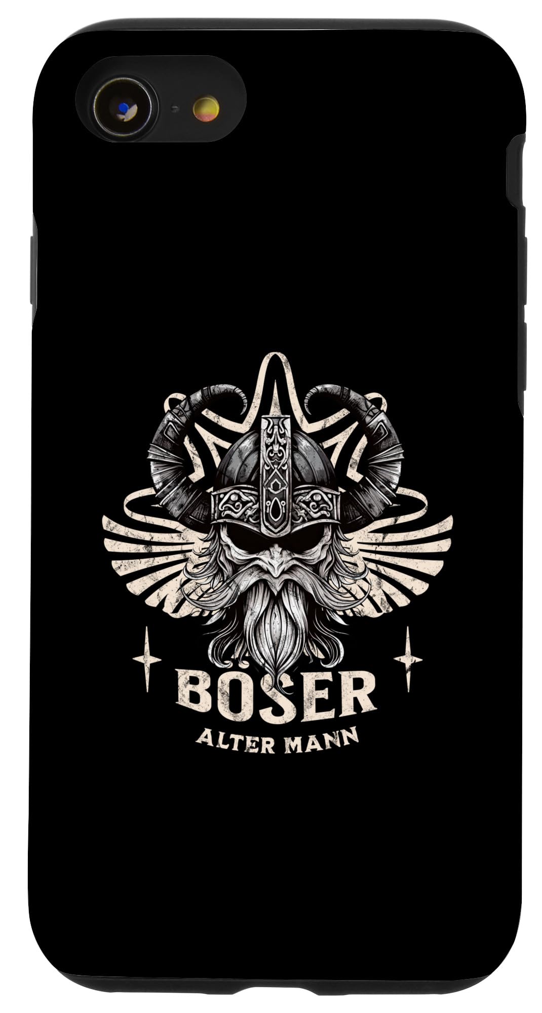 iPhone SE (2020) / 7 / 8 Bad Old Man Nordmann Skull Dad Grandpa Viking Case