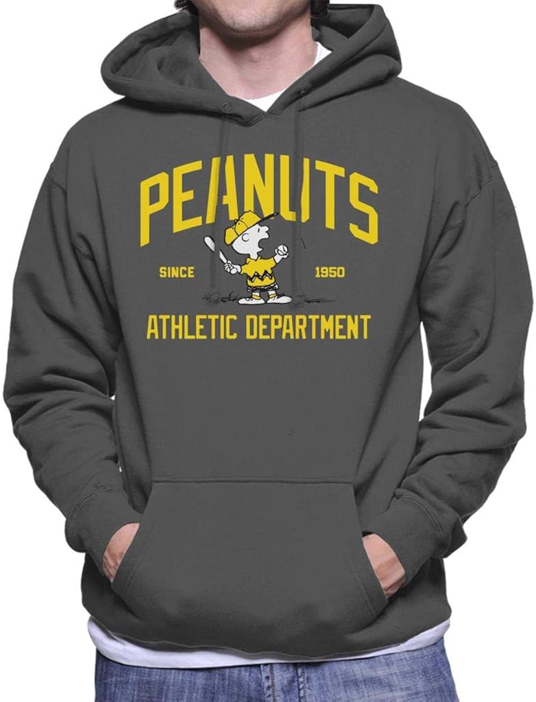 Peanuts Athletic Department Charlie Brown Men's Hooded Sweatshirt at