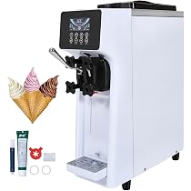 thumbnail image 2 of VEVOR Commercial Ice Cream Maker, 22-30L/H Yield, 2200W Countertop Soft Serve Machine W/ 2x6L 2 of 10