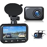 Dash Camera for Cars,LAMTTO 1080P Full HD Dual Dash Cam Front and Rear, 2.45" IPS Screen in Car Camera with Waterproof Backup