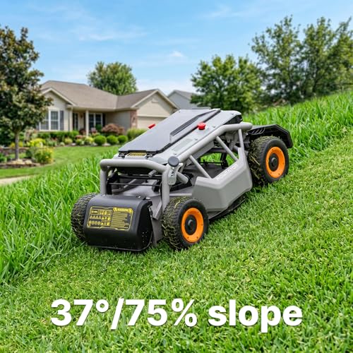 Mowrator S1 4WD 12Ah Remote Control Lawn Mower, All-Season Yard Care, 75% (37°) Slope Climbing, with Leaf Shredding Vacuum, 21" Width, 1.5–4.3" Cutting Height, Up to 0.75 Acres