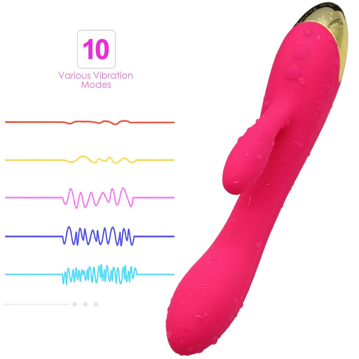 Computer LED Silent Force Vibrator Rotating 10X Level Relieve Muscle Ache Waterproof Artery Bath and Body Works USB Cable Rechargeable Massager Long Time Use