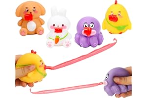 BEIGUO 4Pack Tongue Out Toys Squeeze Toys for Kids Boys Girls Christmas Stocking Stuffers Gifts