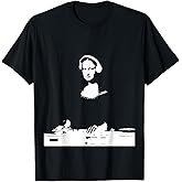 Mona Lisa DJ Art - Funny EDM Techno Rave Music T-Shirt