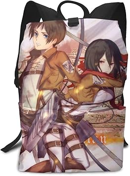 Amazon Com Attack On Titan Eren Yeager Mikasa Ackerman Anime Strong Book Bag Daypack Rucksack Backpacks High School Bag Bookbag For Girl With Storage Compartment Pocket Computers Accessories Titanic nautical transportation collectable books/publications. amazon com
