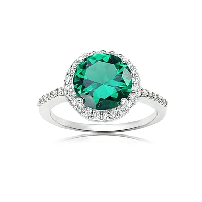 emerald halo ring emerald halo ring