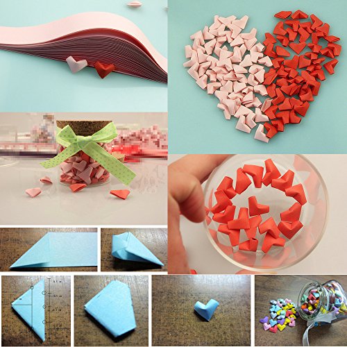 2340 Sheets Origami Stars Paper Double Sided 25 Colors Decoration Paper Strips