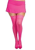Dreamgirl Women's Standard Silicone Lace Top Sheer