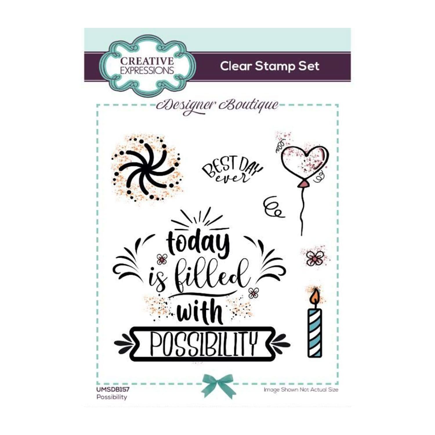 Designer Boutique Creative Expressions Stamp Set-Possibilty, A6