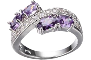 kdhgoo Womens Fashion Double X Ring with Hollow and Diamond Inlaid Size 5-11,Women Ring Retro Creative New X Shaped Zircon Rings for Gifts